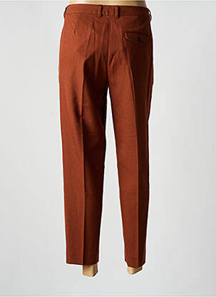 Pantalon 7/8 fermeture zippée sous rabat avec crochet marron COMPTOIR DES COTONNIERS femme