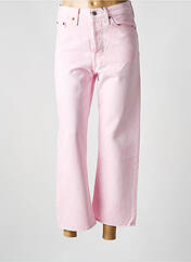 Jeans coupe droite rose LEVIS pour femme seconde vue