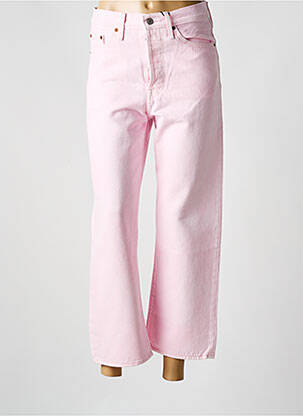 Jeans coupe droite rose LEVIS pour femme