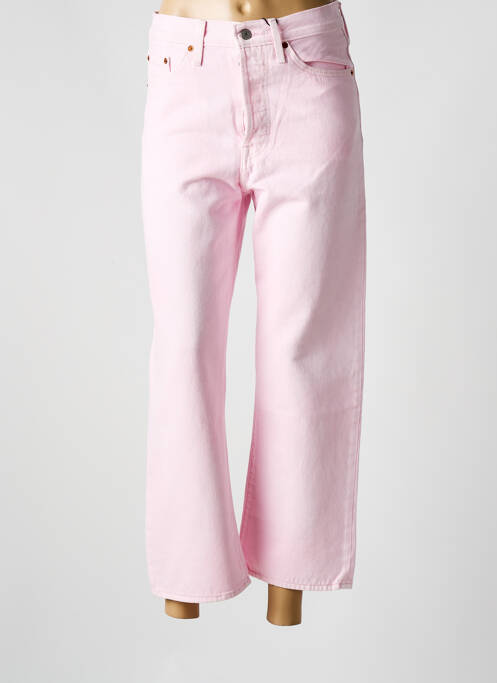 Jeans coupe droite rose LEVIS pour femme