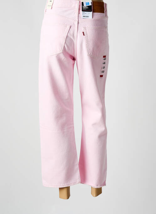 Jeans coupe droite rose LEVIS pour femme