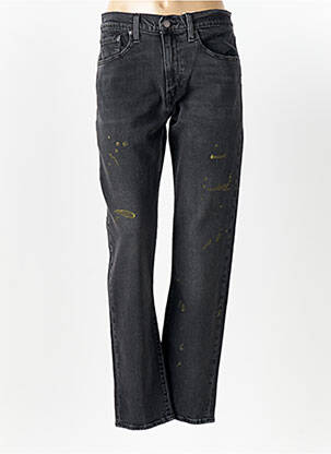 Jeans coupe droite effet usé délavé taille normale noir LEVI'S femme