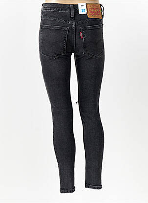 Jeans skinny effet usé délavé taille normale noir LEVI'S femme