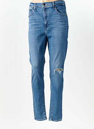 Jeans skinny effet usé délavé taille normale bleu LEVI'S femme