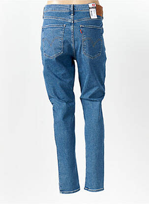 Jeans skinny effet usé délavé taille normale bleu LEVI'S femme