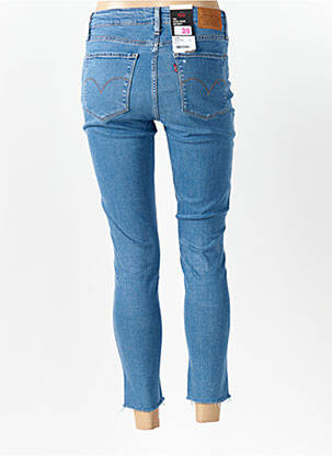 Jeans skinny effet usé délavé taille haute bleu LEVI'S femme