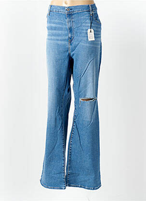 Jean coupe flare effet usé délavé taille normale bleu LEVI'S femme