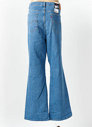 Jean coupe flare effet usé délavé taille normale bleu LEVI'S femme