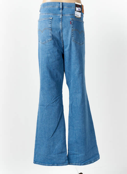 Jean coupe flare effet usé délavé taille normale bleu LEVIS femme
