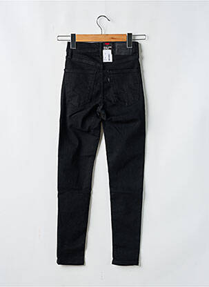 Jeans coupe slim stretch taille haute noir LEVI'S femme