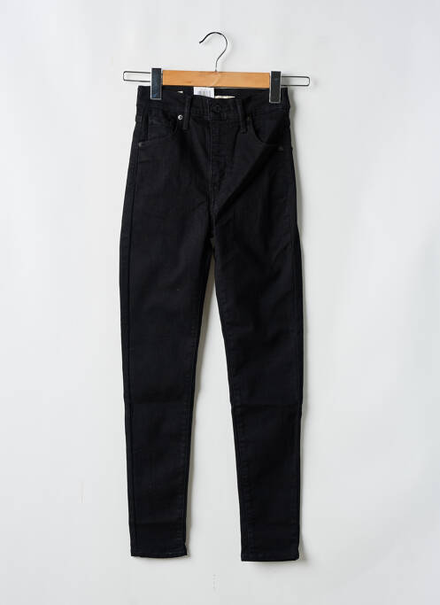 Jeans coupe slim stretch taille haute noir LEVIS femme