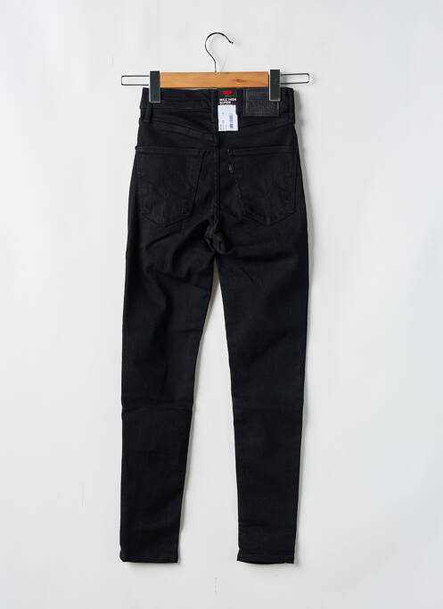 Jeans coupe slim stretch taille haute noir LEVIS femme
