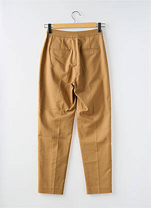 Pantalon chino tissage popeline taille normale marron TOMMY HILFIGER femme
