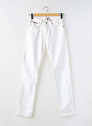 Jeans coupe slim stretch taille normale blanc TOMMY HILFIGER femme