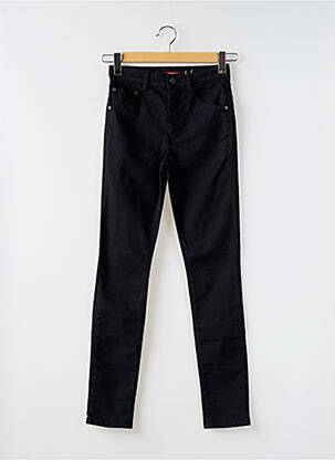 Pantalon slim tissage popeline taille normale noir COMPTOIR DES COTONNIERS femme