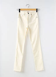 Pantalon slim tissage popeline taille normale beige COMPTOIR DES COTONNIERS femme