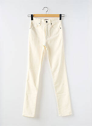 Pantalon slim tissage popeline taille normale beige COMPTOIR DES COTONNIERS femme