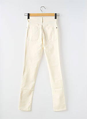Pantalon slim tissage popeline taille normale beige COMPTOIR DES COTONNIERS femme