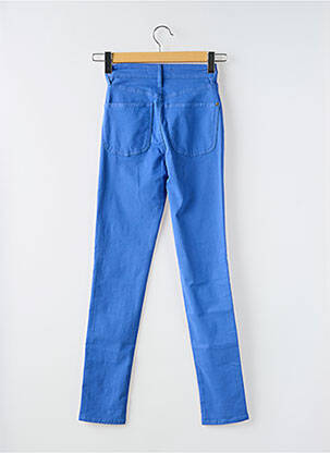 Pantalon slim tissage popeline taille normale bleu COMPTOIR DES COTONNIERS femme