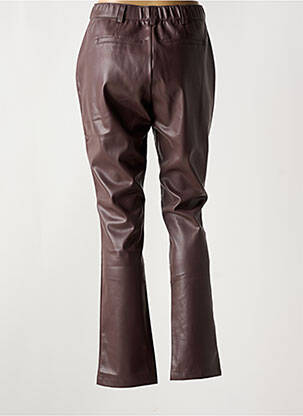 Pantalon slim taille élastique taille normale marron DAMART femme