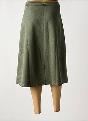 Jupe mi-longue stretch vert DAMART femme