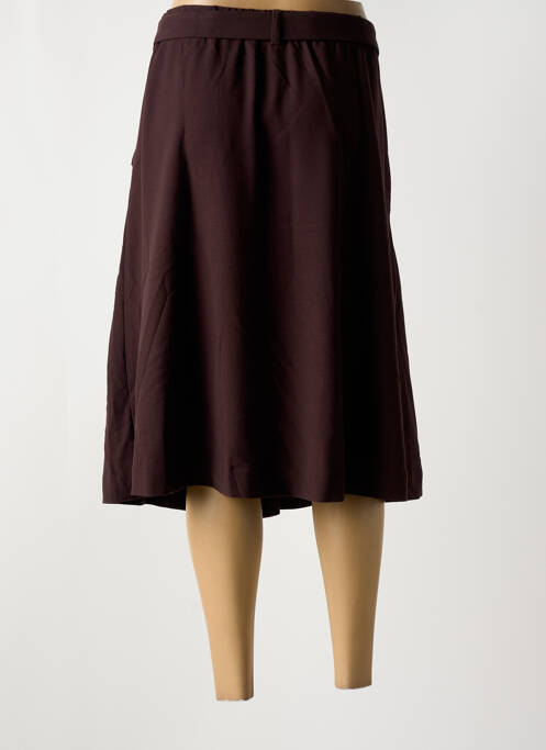 Jupe mi-longue stretch marron DAMART femme