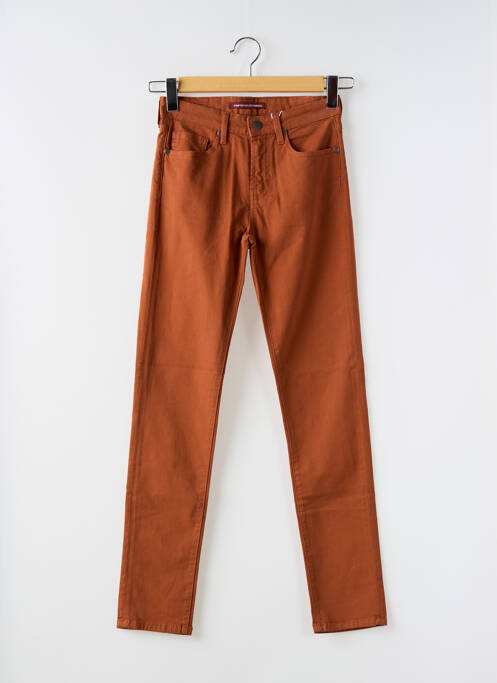 Pantalon slim marron COMPTOIR DES COTONNIERS pour femme