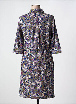 Robe mi-longue manches 3/4 manches 3/4 bleu DAMART femme