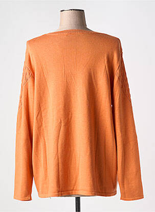 Pull coupe droite manches longues orange DAMART femme