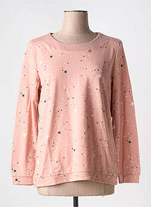 Sweat-shirt manches longues manches longues rose DAMART femme