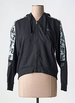 Veste casual fermeture zippée sur le devant noir FILA femme