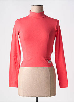 Sous-pull coupe cintrée manches longues rose FILA femme