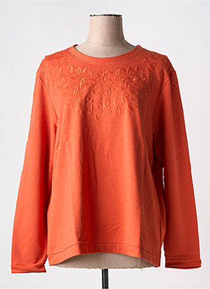 Sweat-shirt manches longues manches longues orange DAMART femme