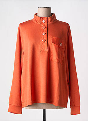 Sweat-shirt manches longues manches longues orange DAMART femme