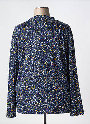 Pull col roulé manches longues manches longues bleu DAMART femme