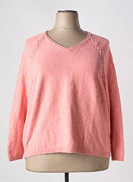 Pull col v manches longues orange DAMART femme