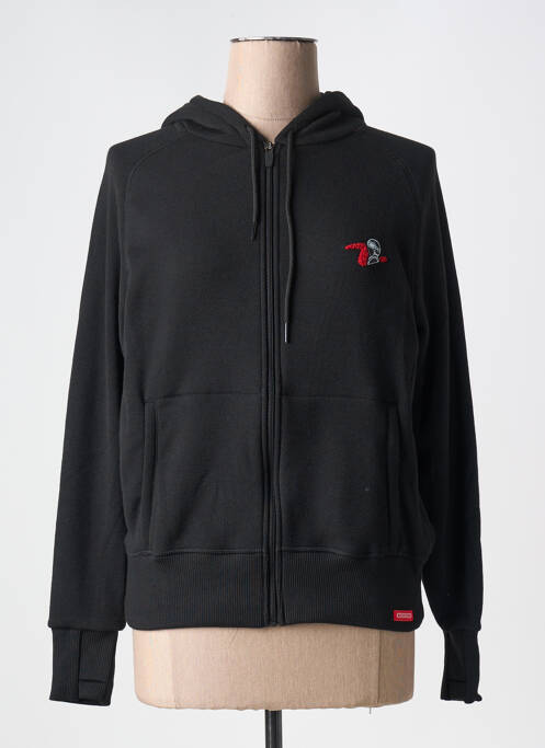 Veste casual fermeture zippée sur le devant noir DAMART femme