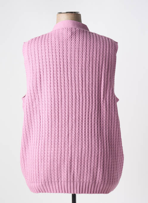 Gilet sans manche fermeture boutonnée sur le devant violet DAMART femme