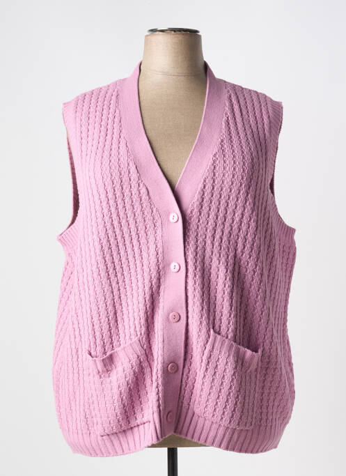 Gilet sans manche violet DAMART pour femme