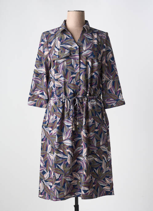 Robe mi-longue bleu DAMART pour femme