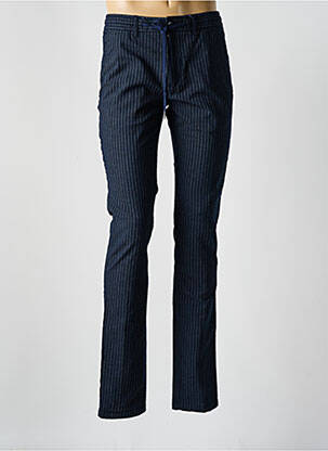 Pantalon slim fermeture zippée sous rabat boutonné taille normale bleu TOMMY HILFIGER homme