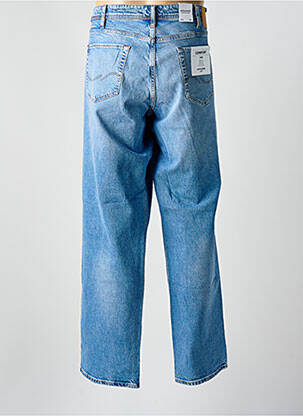 Jeans coupe droite fermeture zippée sous rabat boutonné taille normale bleu JACK & JONES homme