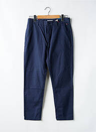 Pantalon chino tissage popeline taille normale bleu TOMMY HILFIGER homme