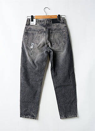 Jeans coupe droite fermeture zippée sous rabat boutonné taille normale noir CELIO homme