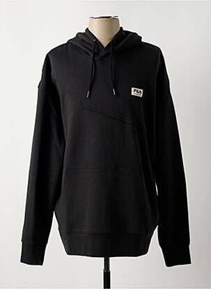 Sweat-shirt à capuche manches longues manches longues noir FILA homme