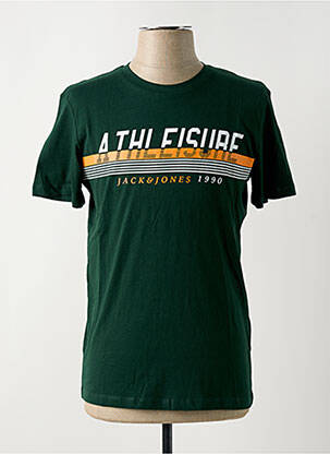 T-shirt coupe cintrée manches courtes vert JACK & JONES homme