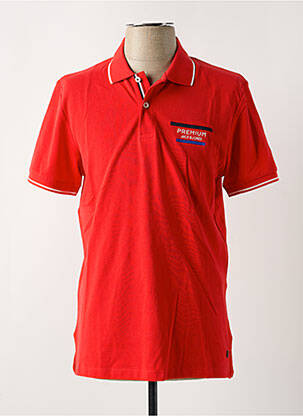 Polo coupe cintrée manches courtes rouge JACK & JONES homme