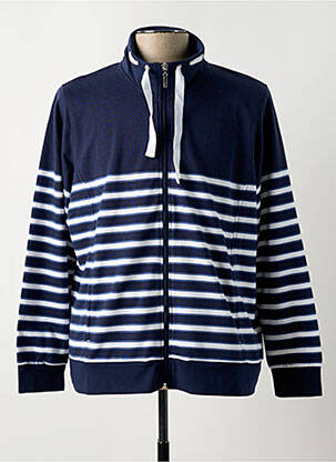 Veste casual coupe droite bleu DAMART homme