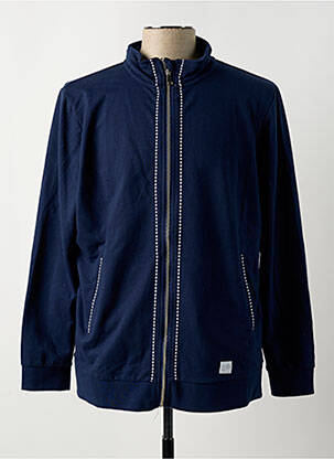 Veste casual coupe droite bleu DAMART homme