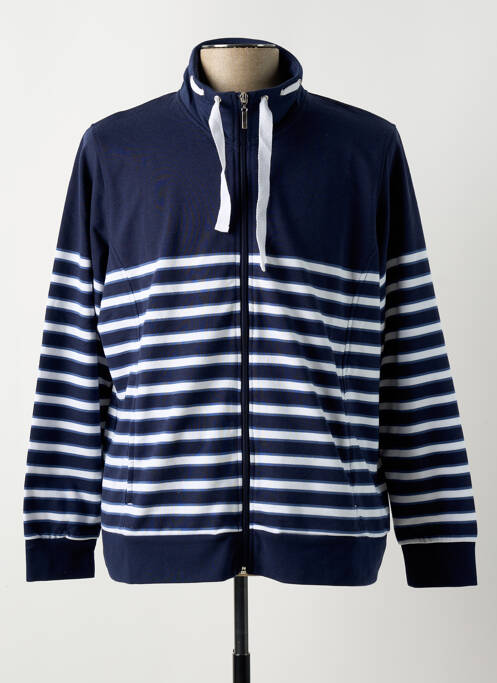 Veste casual coupe droite bleu DAMART homme